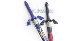 Pack 2 Epees Link Zelda Black et Blue + Fourreaux + Support