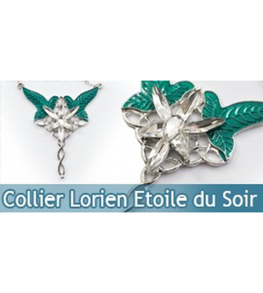 Bijou Etoile du Soir Lorien Le Seigneur des Anneaux Collier