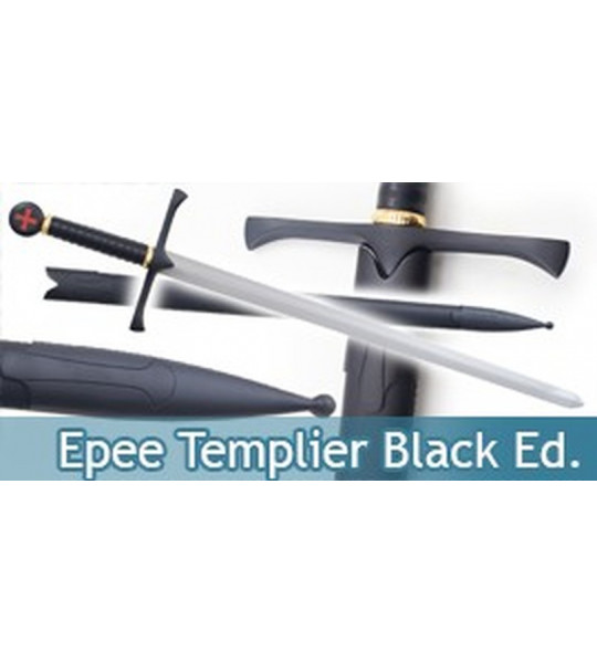 Epee des Templiers Chevalier Replique Black Edition