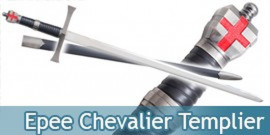 Epee Chevalier Templier Sabre Replique Decoration