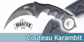 Couteau Karambit Lame Fixe Noire