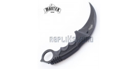 Couteau Karambit Lame Fixe Noire