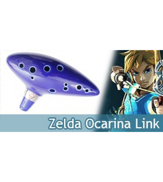 Zelda Ocarina du Temps Flute en Céramique Link