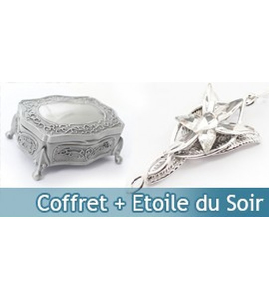 Pack Bijou Arwen Etoile du Soir + Boitier Acier Evenstar