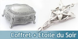 Pack Bijou Arwen Etoile du Soir + Boitier Acier Evenstar