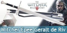The Witcher Epee Geralt de Riv Replique Sabre et Fourreau