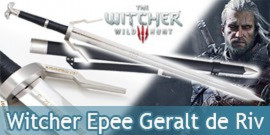 The Witcher Epee Geralt de Riv Repliqe Sabre Wolf