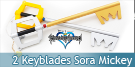 Pack 2 Keyblades en Mousse...