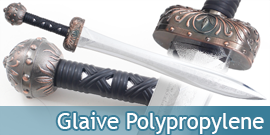 Epee Glaive Gladiateur Polypropylene Argent Entrainement Combat