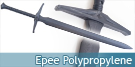 Epee de Frappe Medievale Excalibur en Polypropylene 115cm Entrainement Combat
