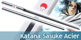 Katana forgé à la main de Sasuke Uchiha de Naruto ⚔️ Boutique Épées