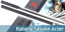 Katana Sasuke Epee Black Edition Kusanagi Sabre Acier