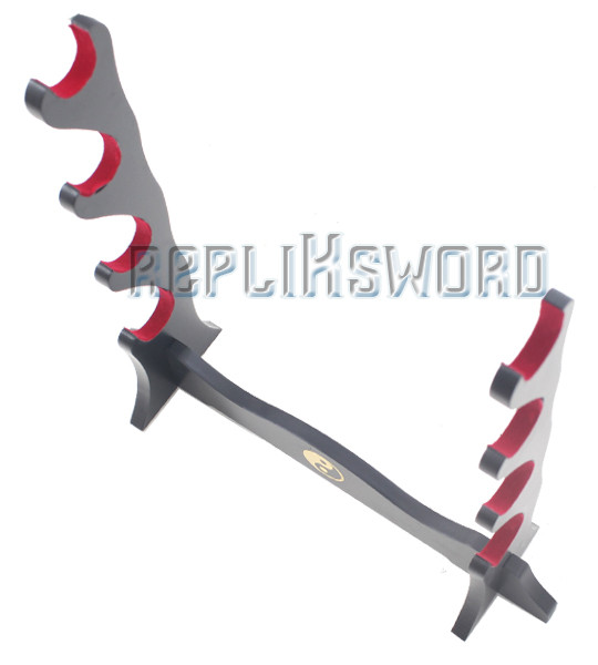 Support Katana Noir 3 Places Pour Lame Longue