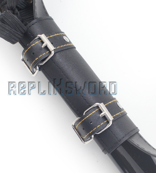 Sac Ceinture En Cuir Katana - Noir - 19.5x11.5x2.5 Cm - Sac Banane Mixte En Cuir De Vachette