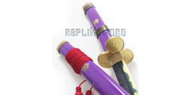 Pack 3 Sabres One Piece Katana en Bois Lame en Bois Epee Zoro Sabre +  Presentoir en Bois/Repliksword : : Sports et Loisirs