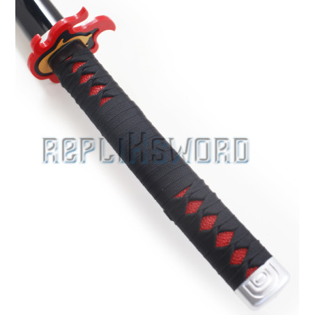 Katana En Bois Demon Slayer - Réplique De Tanjiro Version 2 Avec Fourreau Et Presentoir - Décoration