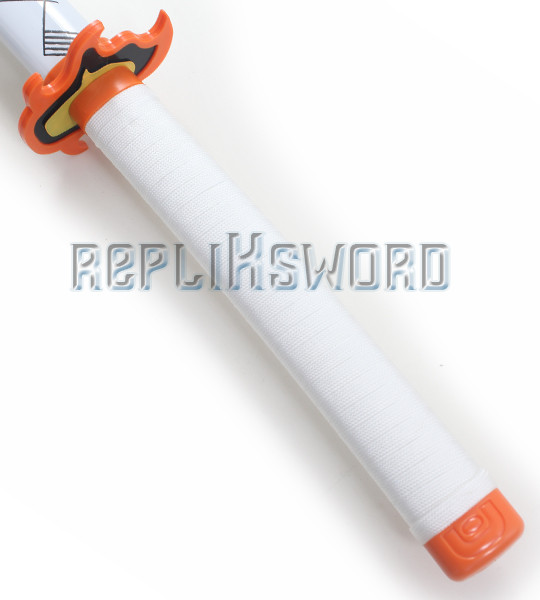 Katana Nichirin Rengoku Demon Slayer – Réplique En Bois Peint, Lame Flammes, Parfait Cosplay & Déco Anime (102 Cm)