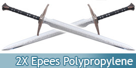 Pack 2 Epees Polypropylene...