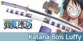 Pack 3 Sabres One Piece Katana en Bois Lame en Bois Epee Zoro Sabre +  Presentoir en Bois/Repliksword : : Sports et Loisirs