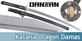 Danzan Katana Practical Dragon Sabre Japonais Epee de Coupe - Lame Damas