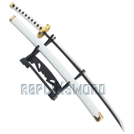 Réplique Katana Wado Ichimonji De Zoro - Coupe-Papier Et Ouvre-Lettre - Longueur 25 Cm - Avec Fourreau Et Présentoir