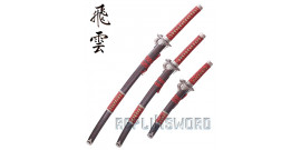 Katana Set 3 - Dragon Red Edition