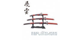 Katana Set 3 - Dragon Red Edition