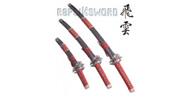 Katana Set 3 - Dragon Red Edition