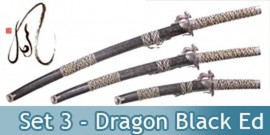 Katana Set 3 - Dragon Black Edition
