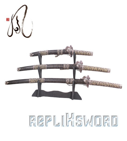 Katana Set 3 - Dragon Black Edition