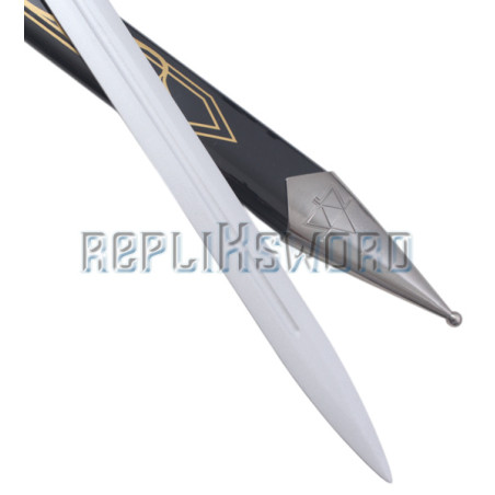 REPLIKSWORD Épée Mousse Link Master Sword + Fourreau - Lame Argent Excalibur 84cm