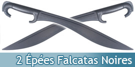 Pack 2 Épées Falcatas Sabre...