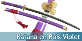 Katana en Bois Cosplay Violet