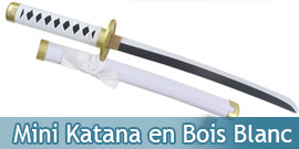 Mini Katana en Bois Blanc