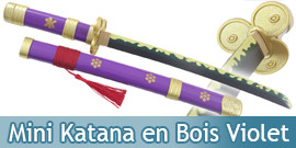Mini Katana en Bois Violet
