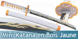 Mini Katana en Bois Foudre