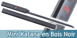 Mini Katana en Bois Noir