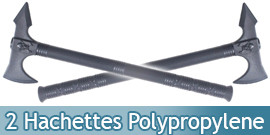 Pack 2 Haches Polypropylene...