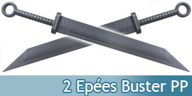 2 Epees Polypropylene Sabre...