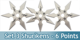 Pack 3 Shurikens Dragon...