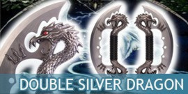 Dagues Fantastiques Double Silver Dragon