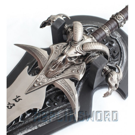 Pendentif épée D’Arthas - Argent 925 - Warcraft Fait Main - Neuf Avec étiquette