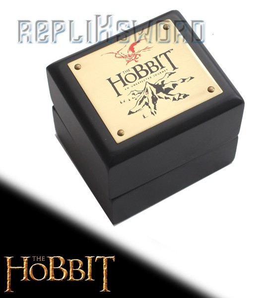 Bague 'Le Hobbit' Plaquée Argent - Taille 14 - Noble Collection - Neuf Avec étiquettes