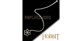 Galadriel pendentif fleur et chaine 45cm