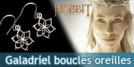 Le Hobbit Bijoux Galadriel Boucles Oreilles Fleur Argent