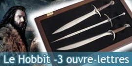 Hobbit - Set de 3 ouvre-lettres