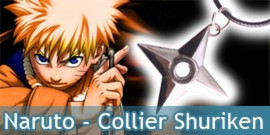 Naruto Collier Shuriken Pendentif - Repliksword