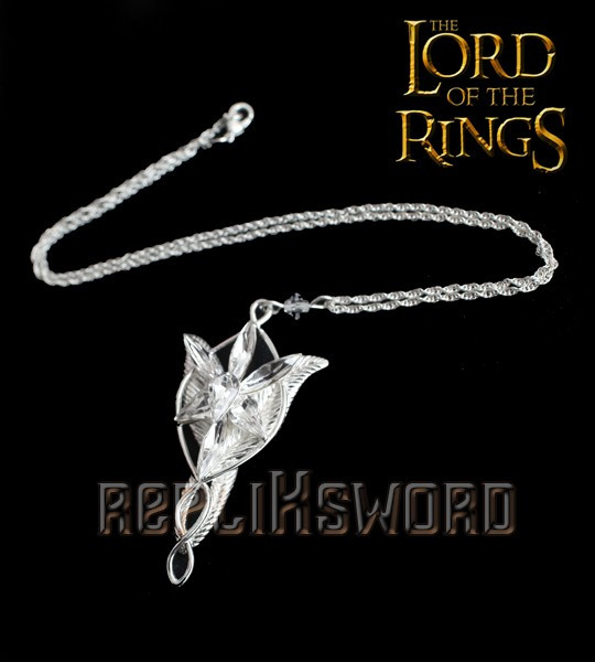 Le Seigneur des Anneaux Pendentif Etoile du Soir de Arwen, Bijoux Noble Collection, NN9837