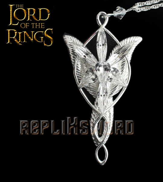 Pendentif Seigneur Des Anneaux Arwen - Argent 925 Avec Cristal - Collier Mi-long - Neuf Avec étiquettes