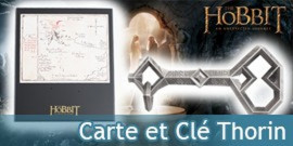 Le Hobbit Cle de Thorin et Carte Noble Collection